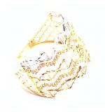 Anel em ouro amarelo 18k com 70 zirconias - 2ANZ0113